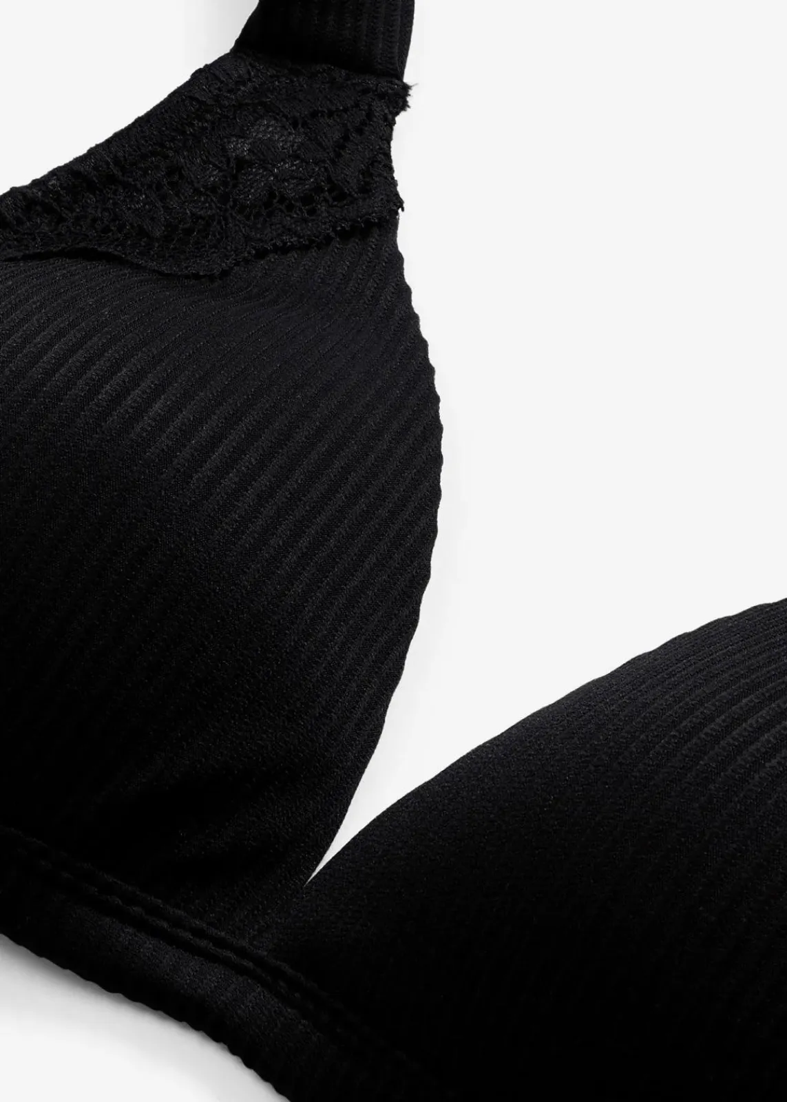 bonprix Dessous|Bhs^Schalen-BH ohne Bügel mit weicher Rippe schwarz