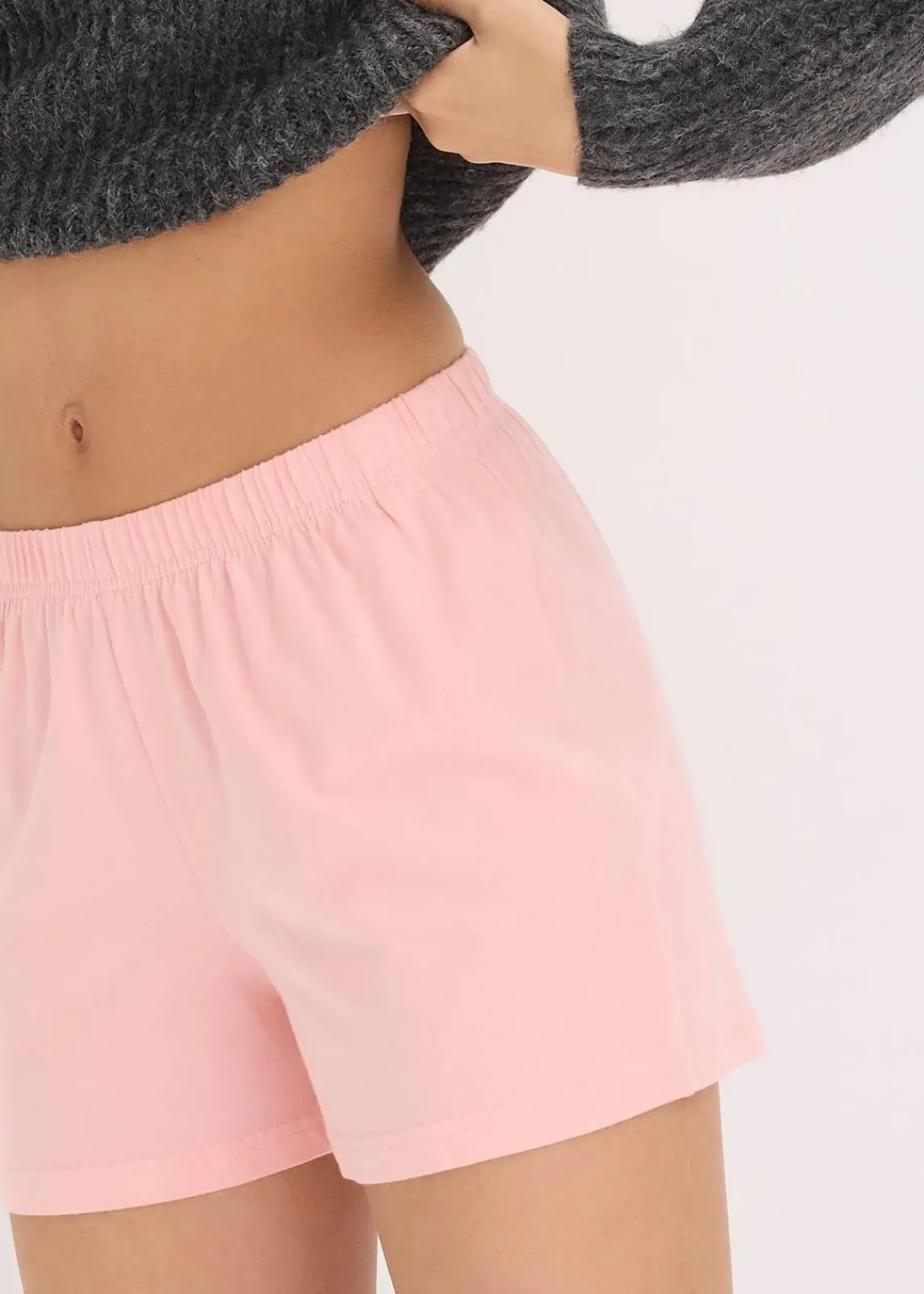 bonprix Wäsche·Nachtwäsche|Nachhaltigere Materialien^Schlaf Shorts (3er Pack) pfeffergrün/mentholblau/softrosa