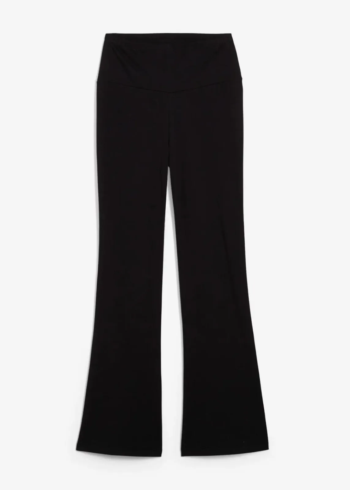 bonprix Basics|Hosen^Schlaghose aus Bio-Baumwolle mit Stretch schwarz