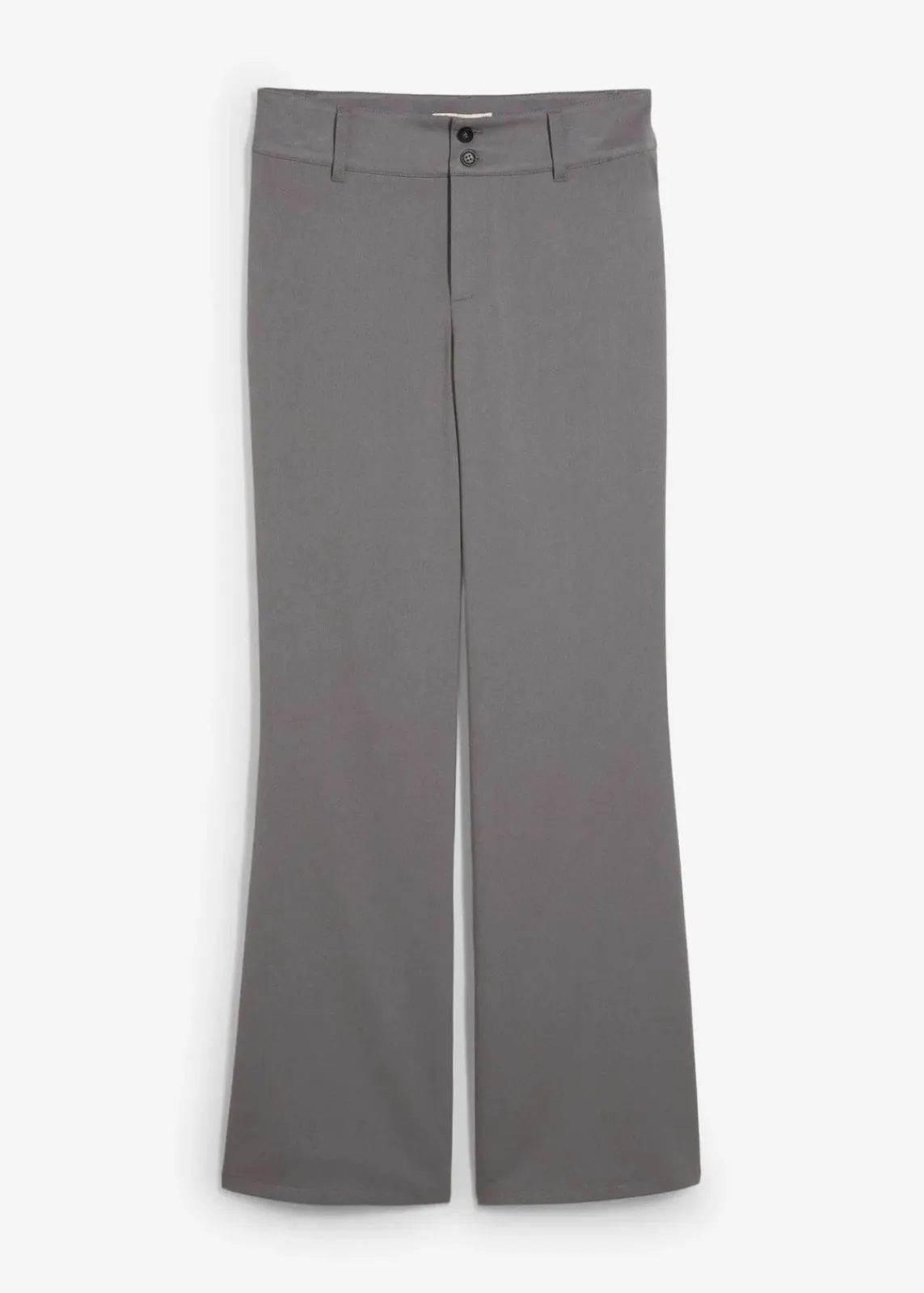 bonprix Hosen|Nachhaltigere Materialien^Schlaghose mit hohem Bund rauchgrau