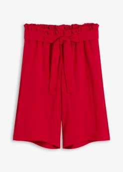 bonprix Bekleidung·Outdoorbekleidung|Bekleidung·Kleider^Schlupf-Bermuda aus Viskose-Mix tiefrot
