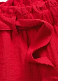 bonprix Bekleidung·Outdoorbekleidung|Bekleidung·Kleider^Schlupf-Bermuda aus Viskose-Mix tiefrot