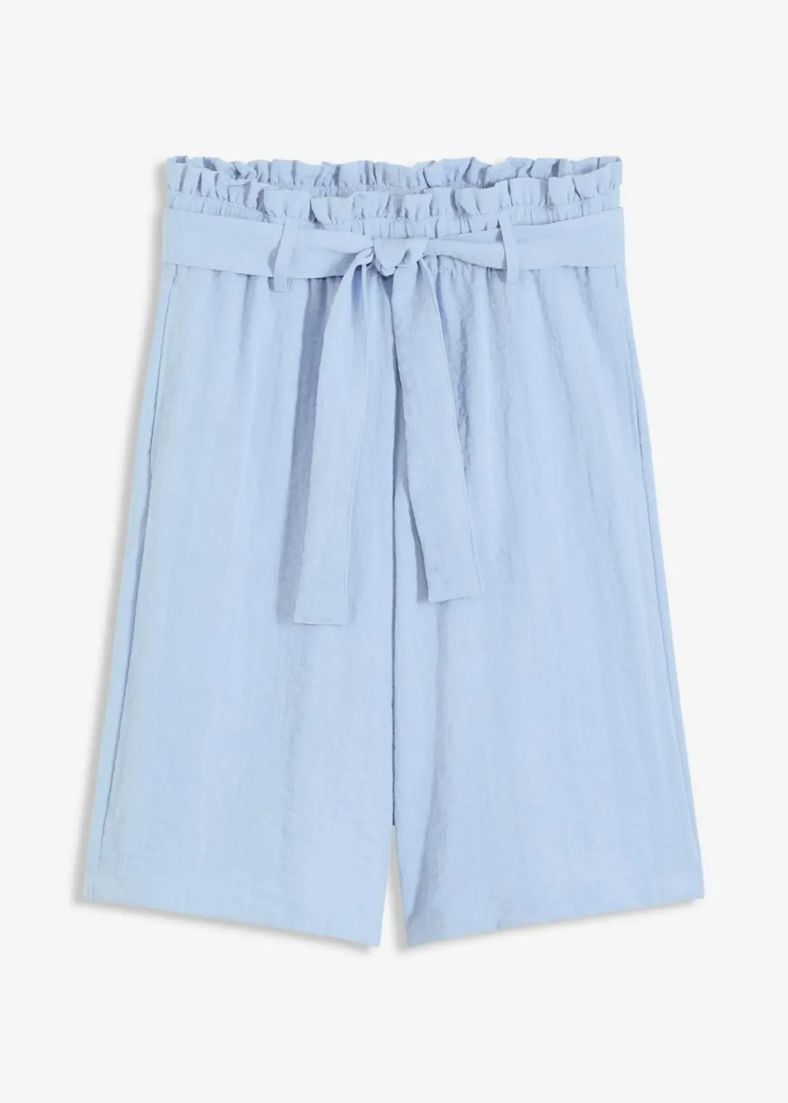 bonprix Nachhaltigere Materialien|Hosen^Schlupf-Bermuda aus Viskose-Mix hellblau