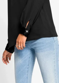 bonprix Bekleidung·Jacken & Mäntel|Blusen & Tuniken^Schlupfbluse schwarz