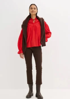 bonprix Bekleidung·Jacken & Mäntel|Blusen & Tuniken^Schlupfbluse aus feinem Viskose-Mix lavarot