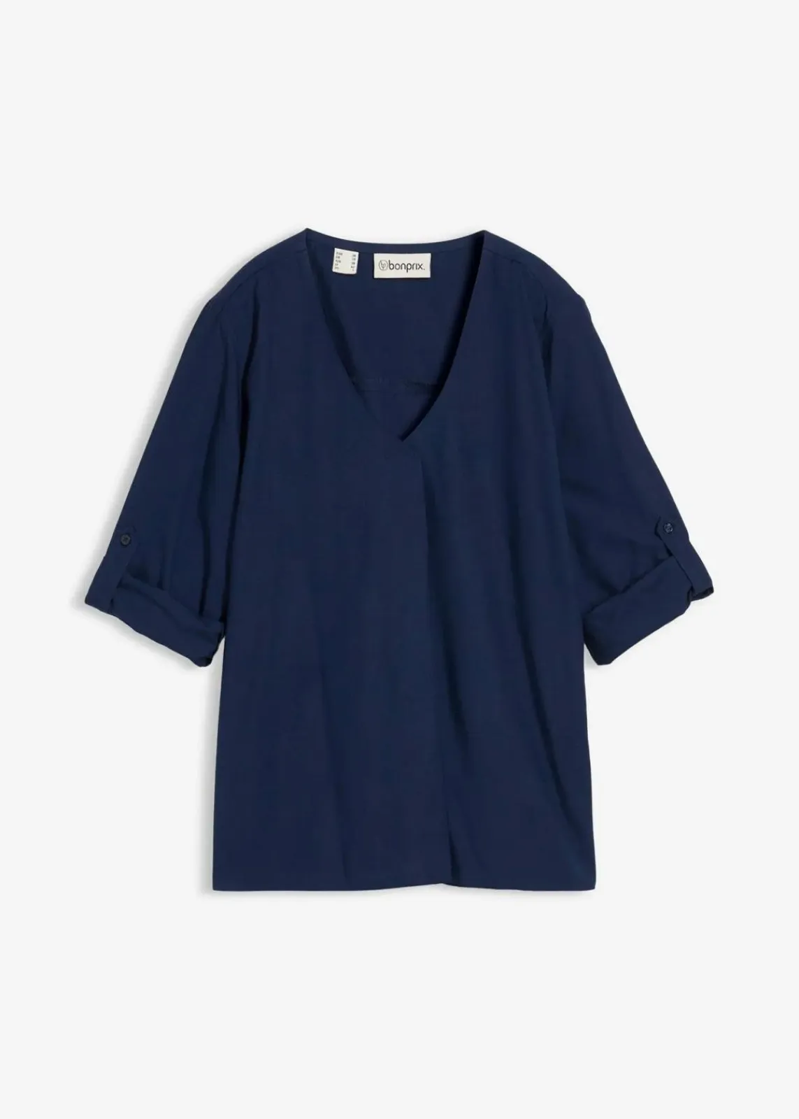 bonprix Bekleidung·Jacken & Mäntel|Blusen & Tuniken^Schlupfbluse aus fließender Viskose dunkelblau