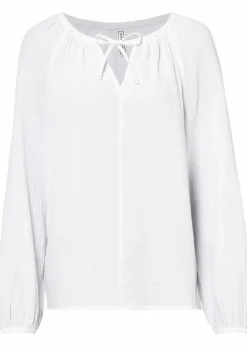 bonprix Bekleidung·Jacken & Mäntel|Blusen & Tuniken^Schlupfbluse aus luftigem Musselin weiß