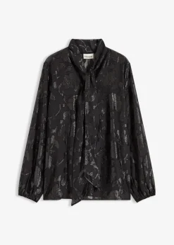bonprix Bekleidung·Jacken & Mäntel|Festliche Mode^Schlupfbluse mit Stickerei schwarz