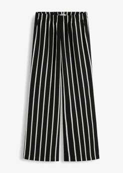 bonprix Bekleidung·Kleider|Hosen^Schlupfhose schwarz/weiß gestreift