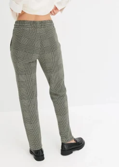 bonprix Bekleidung·Kleider|Hosen^Schlupfhose oliv kariert