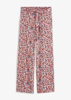 bonprix Bekleidung·Kleider|Hosen^Schlupfhose aus reiner Viskose orange/mint floral