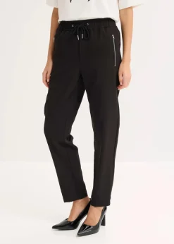 bonprix Bekleidung·Kleider|Hosen^Schlupfhose mit Bequembund schwarz