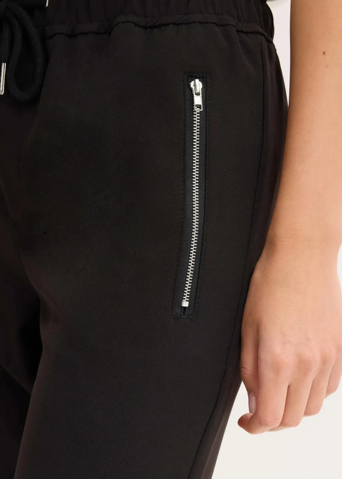 bonprix Bekleidung·Kleider|Hosen^Schlupfhose mit Bequembund schwarz