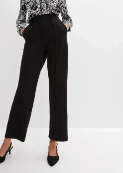 bonprix Bekleidung·Kleider|Hosen^Schlupfhose aus fester Interlock-Qualität schwarz