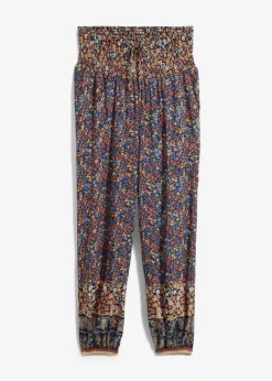 bonprix Bekleidung·Kleider|Hosen^Schlupfhose aus fließender Viskose dunkelblau paisley