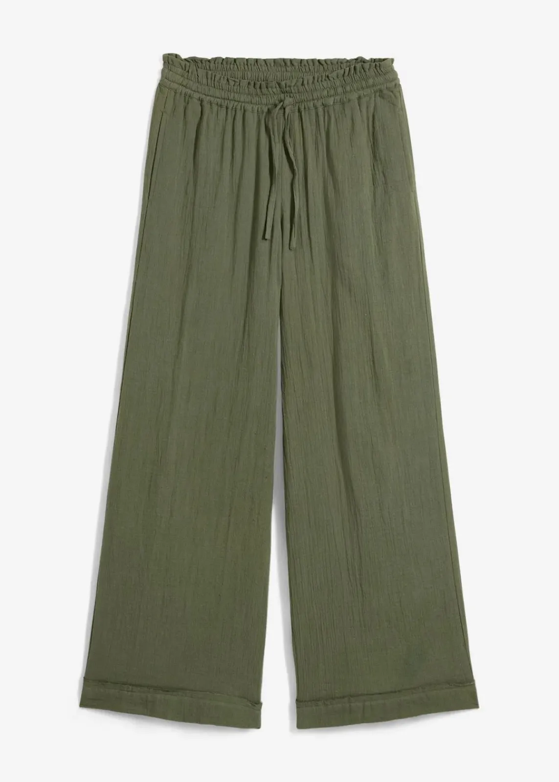 bonprix Hosen|Zweiteiler & Sets^Schlupfhose aus luftigem Musselin schlammgrün