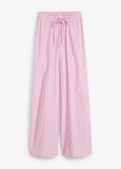 bonprix Bekleidung·Kleider|Hosen^Schlupfhose aus reiner Baumwolle rosa/weiß gestreift