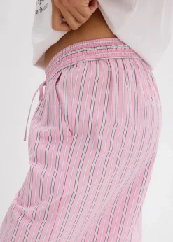 bonprix Bekleidung·Kleider|Hosen^Schlupfhose aus reiner Baumwolle rosa/weiß gestreift