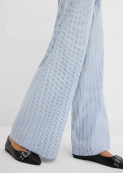 bonprix Hosen|Bekleidung·Kleider^Schlupfhose aus reiner Baumwolle blau/weiß gestreift