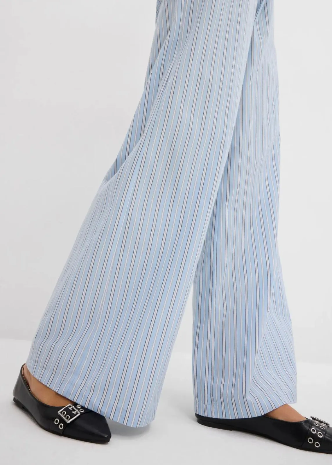 bonprix Hosen|Bekleidung·Kleider^Schlupfhose aus reiner Baumwolle blau/weiß gestreift