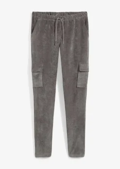 bonprix Hosen|Bekleidung·Kleider^Schlupfhose aus Samt-Cord rauchgrau