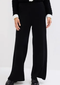 bonprix Bekleidung·Kleider|Hosen^Schlupfhose aus softem Viskose-Mix schwarz