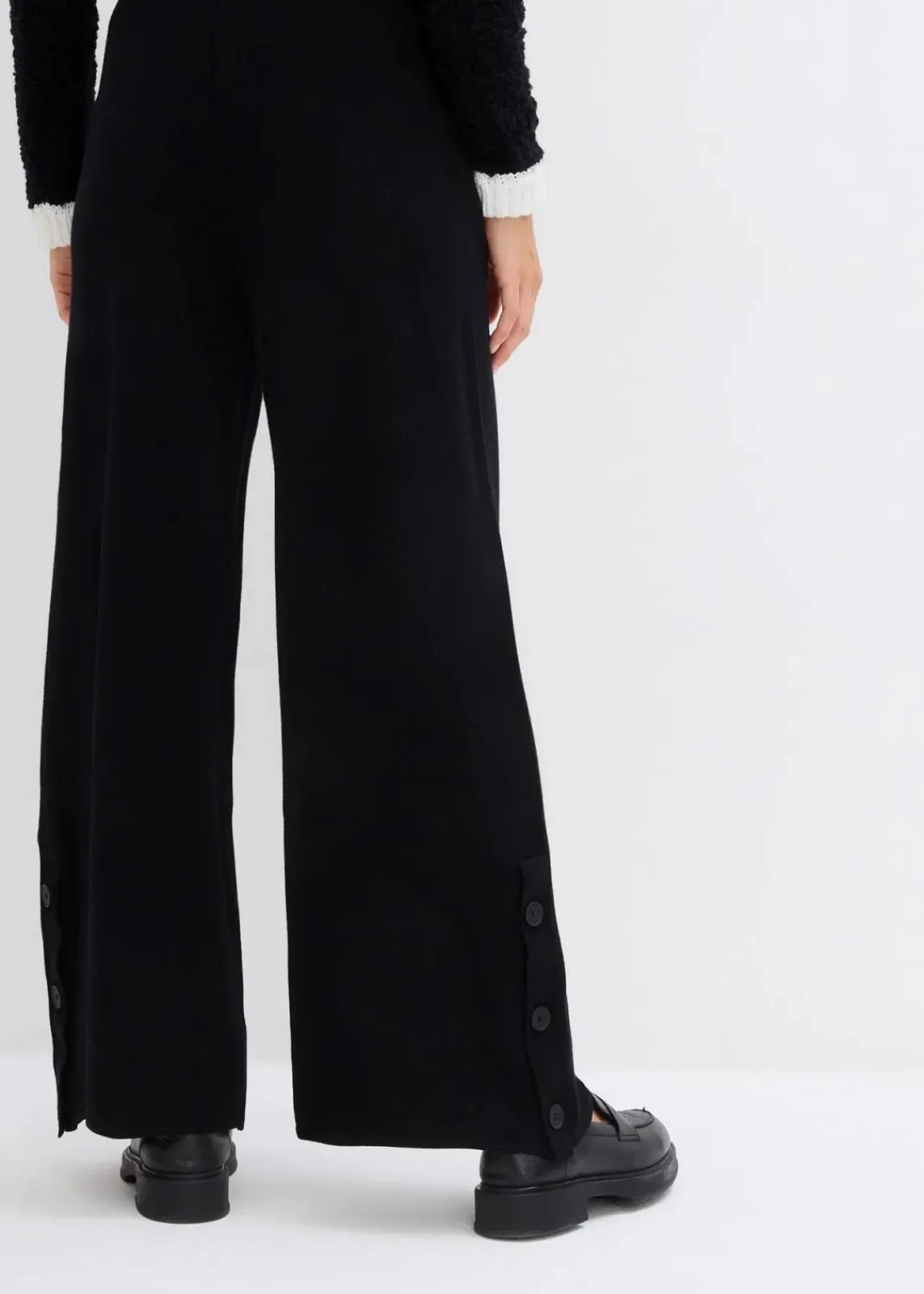 bonprix Bekleidung·Kleider|Hosen^Schlupfhose aus softem Viskose-Mix schwarz