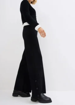 bonprix Bekleidung·Kleider|Hosen^Schlupfhose aus softem Viskose-Mix schwarz