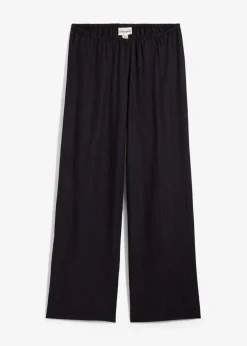 bonprix Bekleidung·Kleider|Zweiteiler & Sets^Schlupfhose aus strukturiertem Viskose-Mix schwarz