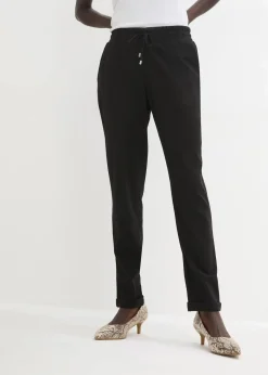 bonprix Hosen|Bekleidung·Kleider^Schlupfhose aus Viskose-Mix schwarz