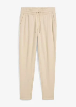 bonprix Hosen|Bekleidung·Kleider^Schlupfhose aus Viskose-Mix hellsand