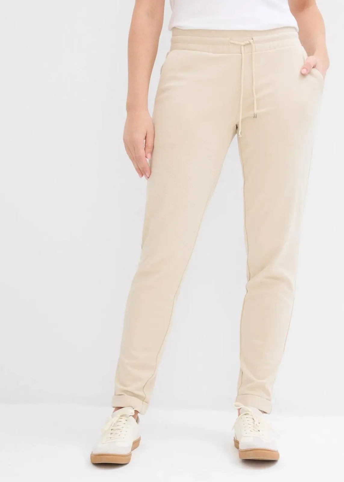 bonprix Hosen|Bekleidung·Kleider^Schlupfhose aus Viskose-Mix hellsand