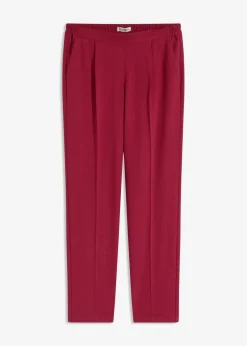 bonprix Hosen|Bekleidung·Kleider^Schlupfhose mit Bügelfalte dunkelrot