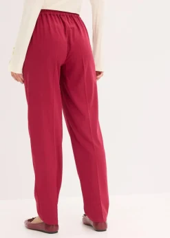 bonprix Hosen|Bekleidung·Kleider^Schlupfhose mit Bügelfalte dunkelrot