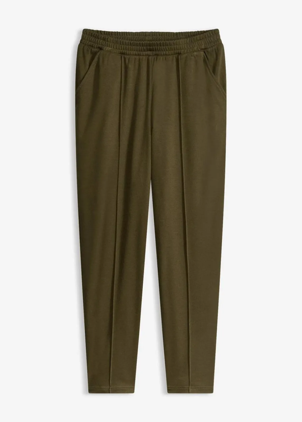 bonprix Bekleidung·Kleider|Hosen^Schlupfhose mit Biese dunkeloliv
