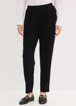 bonprix Hosen|Bekleidung·Kleider^Schlupfhose mit Biese schwarz