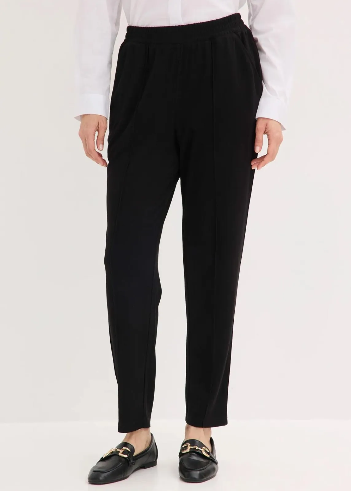bonprix Hosen|Bekleidung·Kleider^Schlupfhose mit Biese schwarz