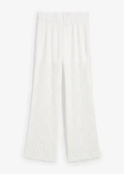 bonprix Hosen^Schlupfhose mit Spitze weiß
