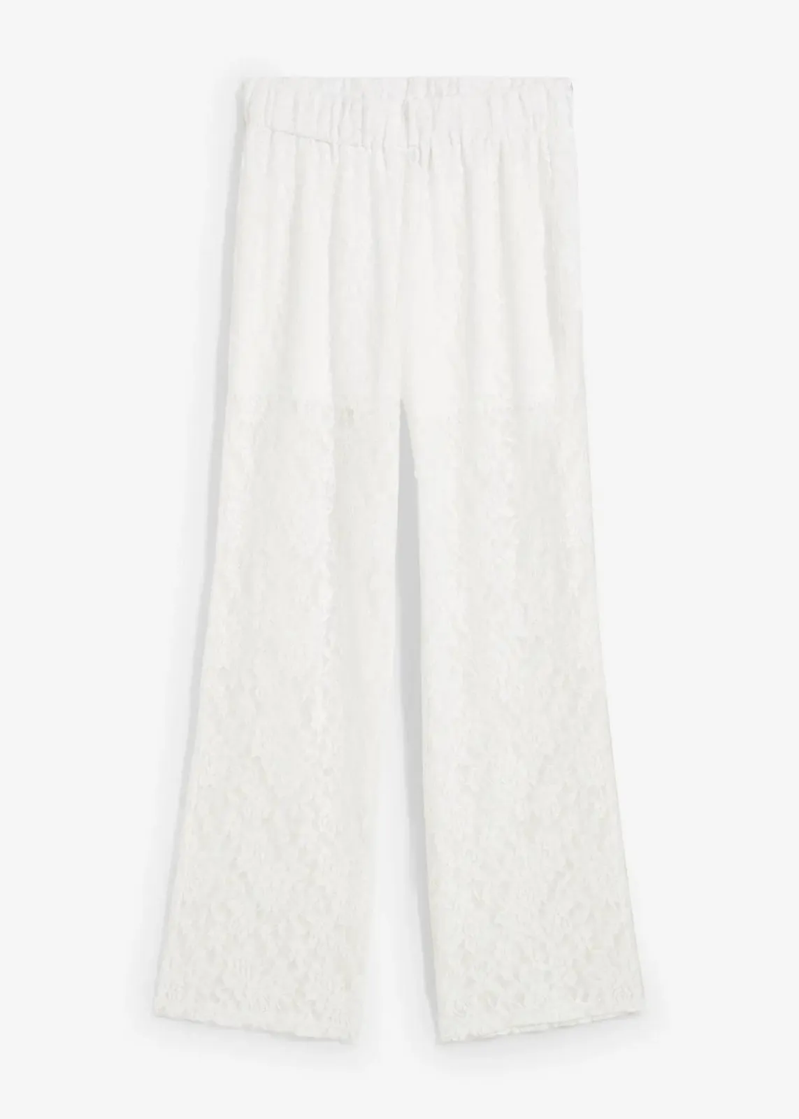 bonprix Hosen^Schlupfhose mit Spitze weiß