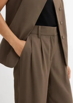 bonprix Hosen|Bekleidung·Kleider^Schlupfhose mit Twill-Struktur oliv