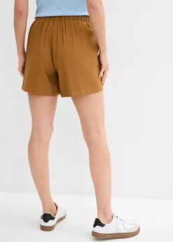 bonprix Nachhaltigere Materialien|Hosen^Schlupf-Shorts cognac braun