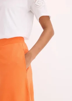 bonprix Bekleidung·Outdoorbekleidung|Bekleidung·Kleider^Schlupf-Shorts aus bequemen Punto di Roma mango