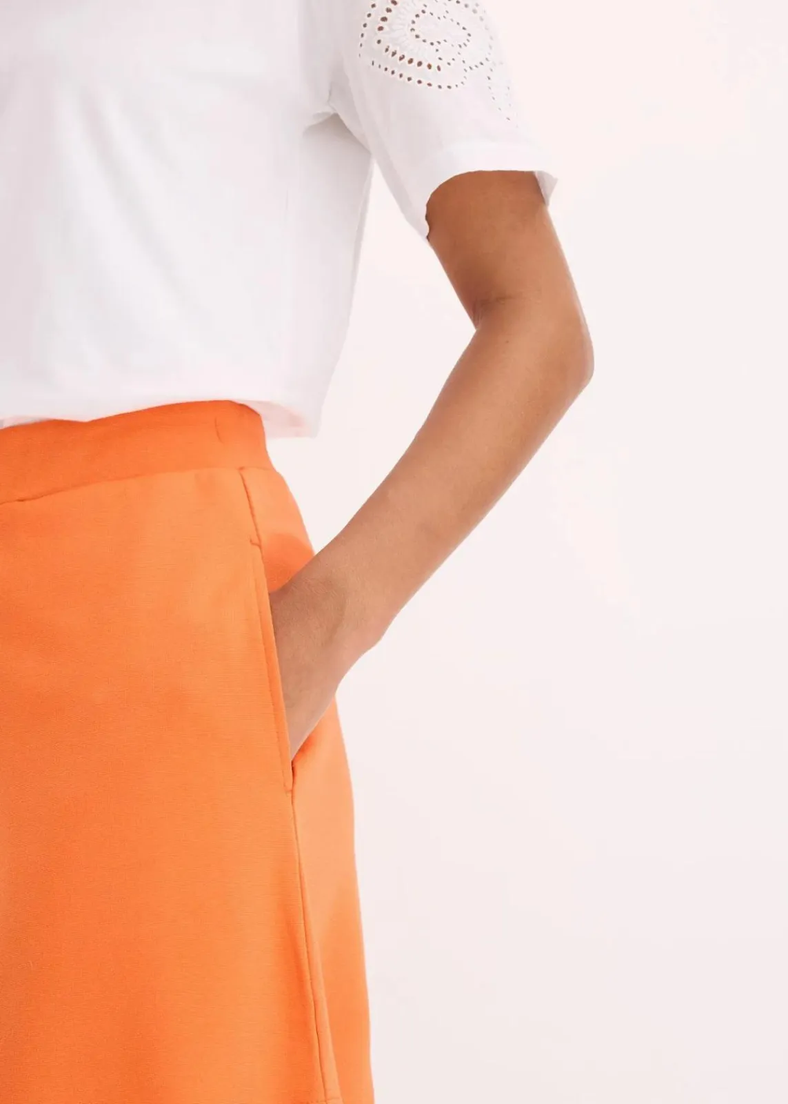 bonprix Bekleidung·Outdoorbekleidung|Bekleidung·Kleider^Schlupf-Shorts aus bequemen Punto di Roma mango