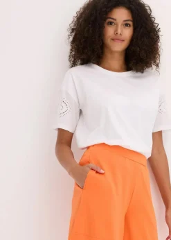 bonprix Bekleidung·Outdoorbekleidung|Bekleidung·Kleider^Schlupf-Shorts aus bequemen Punto di Roma mango