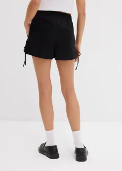 bonprix Bekleidung·Outdoorbekleidung|Bekleidung·Kleider^Schlupf-Shorts aus elastischem Baumwoll-Mix schwarz