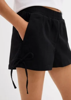 bonprix Bekleidung·Outdoorbekleidung|Bekleidung·Kleider^Schlupf-Shorts aus elastischem Baumwoll-Mix schwarz