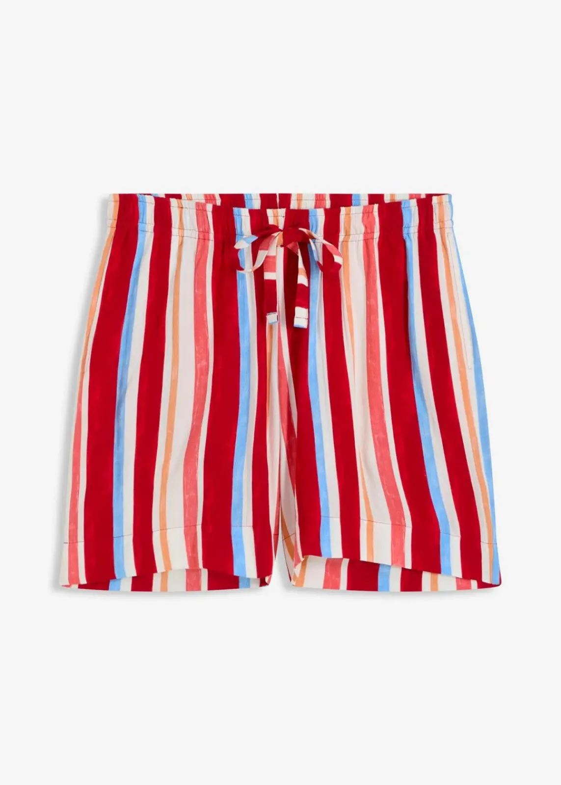 bonprix Bekleidung·Outdoorbekleidung|Bekleidung·Kleider^Schlupf-Shorts aus feiner Viskose mohnrot/helllachs/weiß gestreift