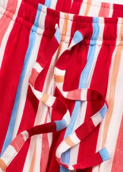 bonprix Bekleidung·Outdoorbekleidung|Bekleidung·Kleider^Schlupf-Shorts aus feiner Viskose mohnrot/helllachs/weiß gestreift