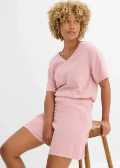 bonprix Bekleidung·Outdoorbekleidung|Bekleidung·Kleider^Schlupf-Shorts aus Feinstrick aschrosa