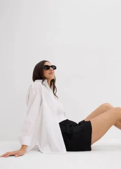 bonprix Bekleidung·Outdoorbekleidung|Bekleidung·Kleider^Schlupf-Shorts aus fließender Viskose schwarz